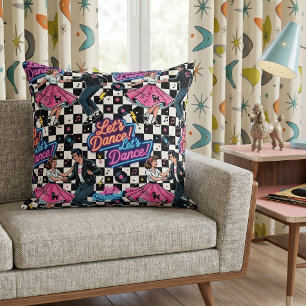 Coussin Retro Sock Hop des années 1950 "Dansons !"