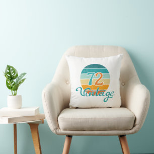 Coussin Retro Sunset 72 Vintage en détresse