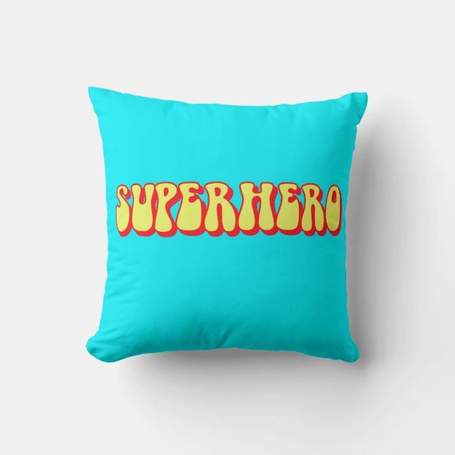 Coussin Retro Superhero (Recto)