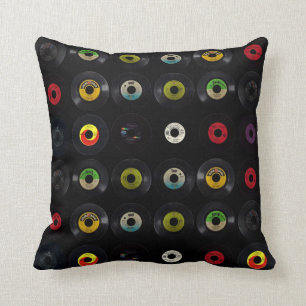 Coussin Retro Vintage Vinyl Records