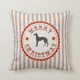 Coussin Rétros vacances de cru de lévrier de Joyeux Noë