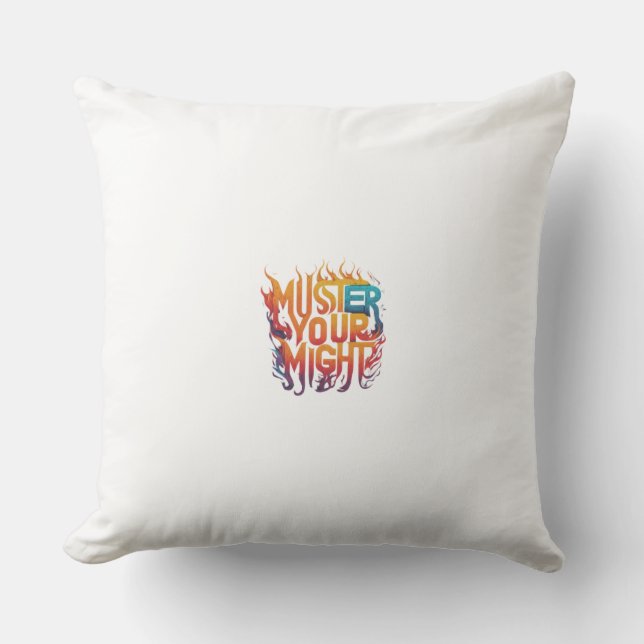 Coussin Réunissez votre force" (Recto)