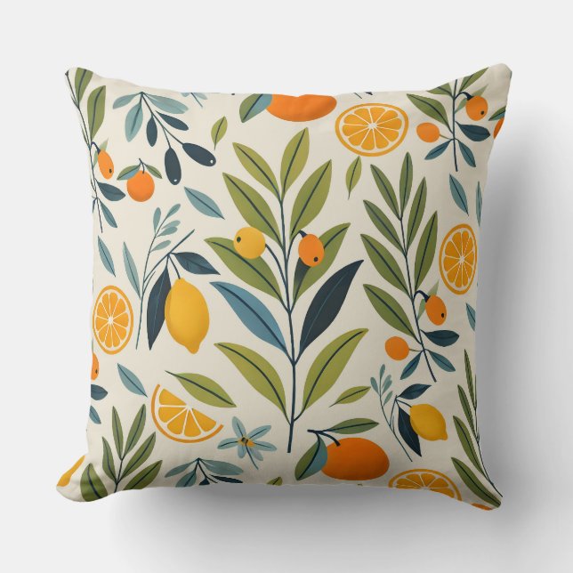 Coussin Rêve de citron verrier (Recto)