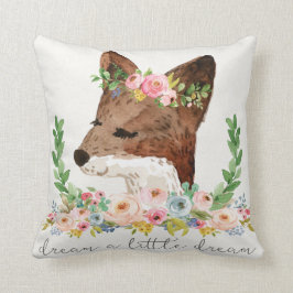 Coussin Rêve de région boisée de Fox de Boho un petit