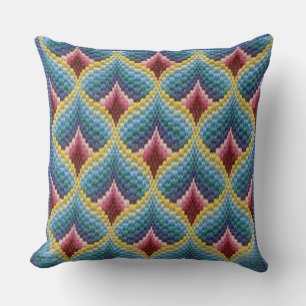 Coussin Rêve De Tapisserie Géométrique : Bargello Needlepo