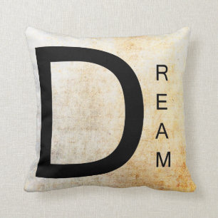 Coussin Rêve inspiré d'art de mot