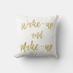 Coussin Réveillez-vous et créez un devis inspirant
