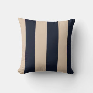 Coussin réversible bronzage/noir de point de polka