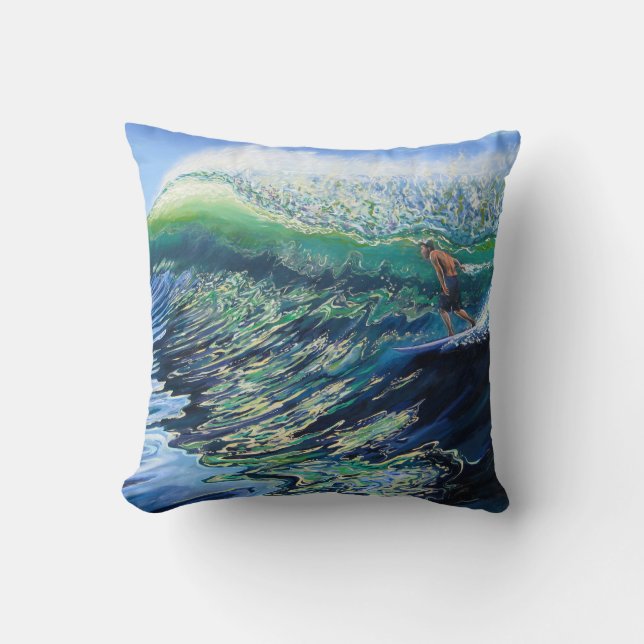 Coussin réversible d'art de surf (Recto)