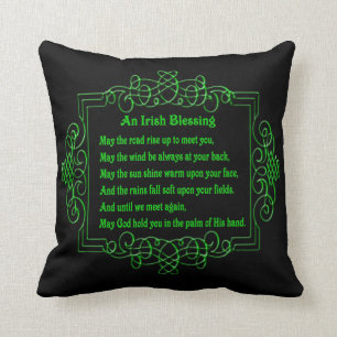 Coussin réversible de bénédiction irlandaise