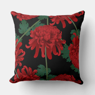 Coussin réversible de la floraison de l'oeillet ro