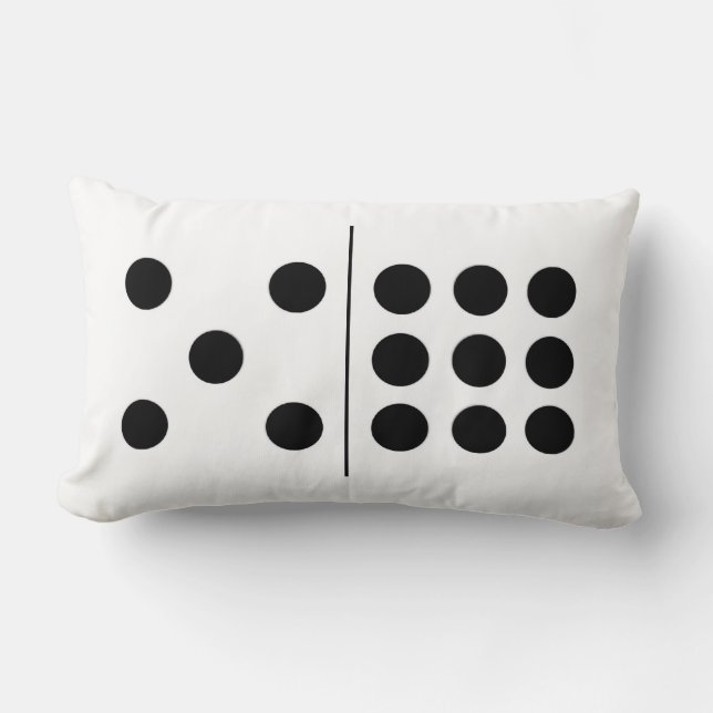 Coussin réversible du domino 5|9 (Recto)
