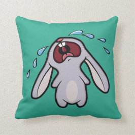 Coussin Réversible pleurant mignon de lapin