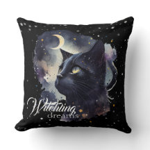 Rêves de cuisine Chat noir et étoiles
