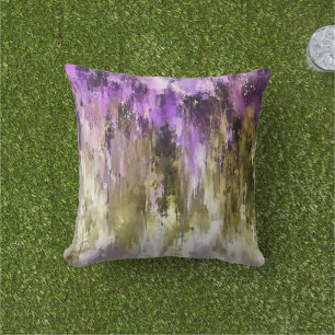 Coussin Rêves violets et cieux olivâtres