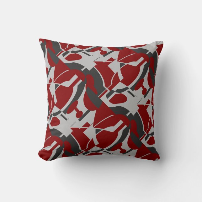 Coussin Revêtement MCM gris foncé noir scintillant Diagona (Recto)