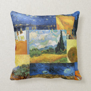 Coussin rêveur d'art de peintures de Van Gogh