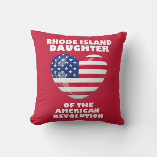 Coussin RHODE ISLAND Fille Révolution américaine DAR États