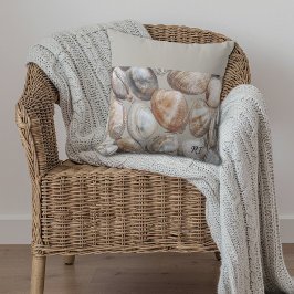 Coussin Rhode Island Quahog Clams Coastal Throw Pillow