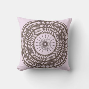 Coussin Rhodium effet géométrique motif de conception de f