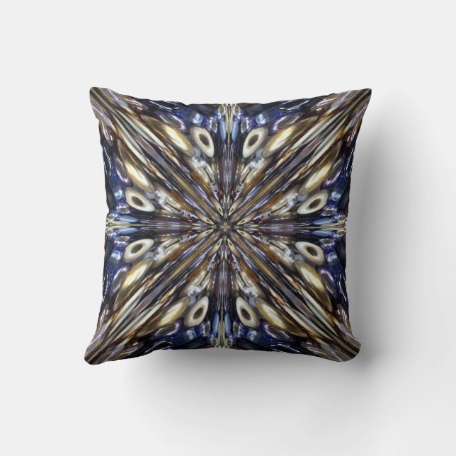 Coussin Richesse Du Motif Abstrait De La Lève De Semence (Verso)
