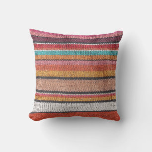Coussin Richesse du tapis : Textures mexicaines péruvienne