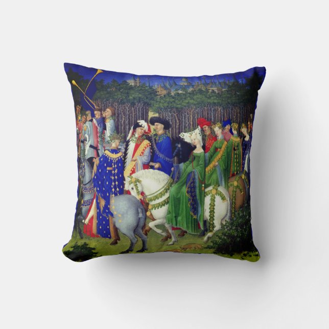 Coussin Richesse Heures (mai) de Tres (Recto)