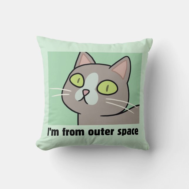 Coussin RICK ET MORTY™ | Je viens de l'espace extra-atmosp (Recto)