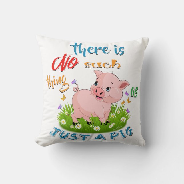 Coussin Rien de tel qu'un porc (Recto)