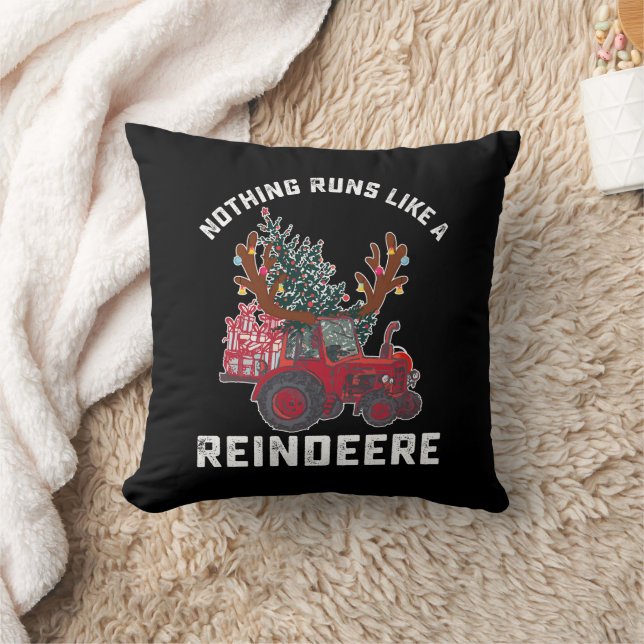 Coussin Rien Ne Fonctionne Comme Un Reindeere Tractor (Couverture)