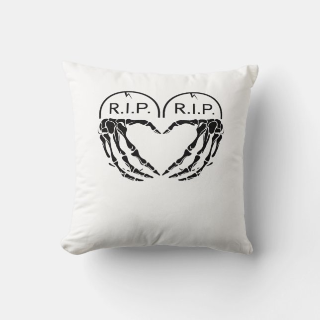 Coussin Rip, Conception En Forme De Coeur Faite De Gravest (Recto)