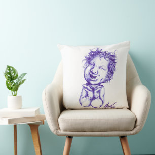 Coussin Rires joyeux et heureux 