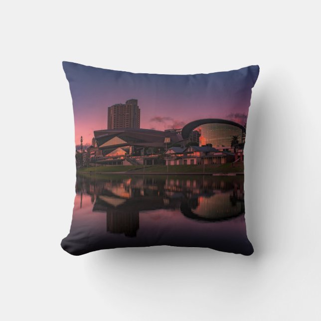 Coussin Rive d'Adélaïde au lever du soleil (Recto)