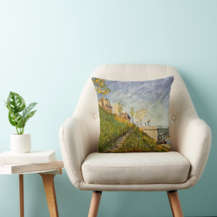Coussin Rives de la Seine, Pont de Clichy par Vincent van 