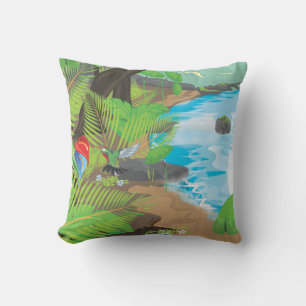 Coussin Rivière de la forêt tropicale