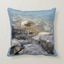Coussin Rochers de rivage à l'eau limpide Cool