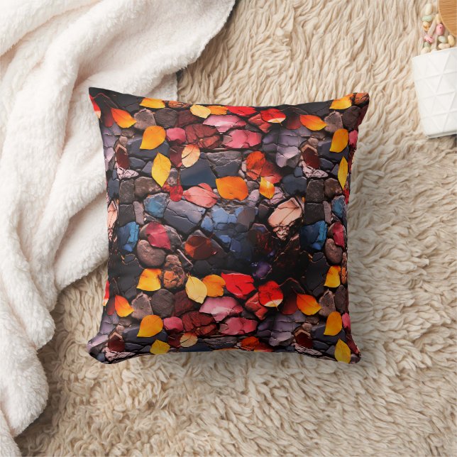 Coussin Rochers et Feuille (Couverture)
