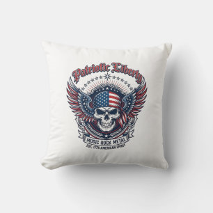 Coussin Rocker du bandana patriotique Méta musique Old Glo