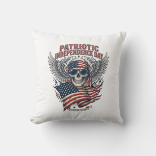 Coussin Rocker du bandana patriotique Old Glory Musique Ro