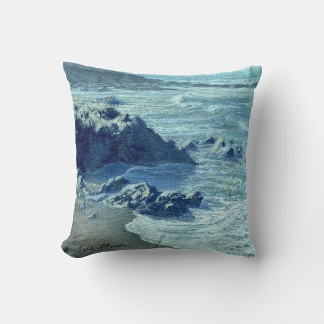 coussin "Rocky Shoreline" (Recto)