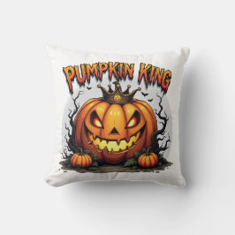 Coussin Roi citrouille - Le Dirigeant d'Halloween amusant