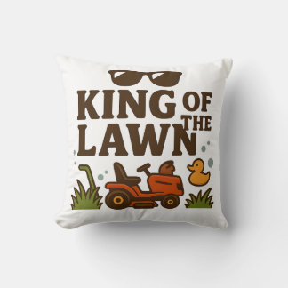 Coussin Roi de la pelouse – Édition Papa