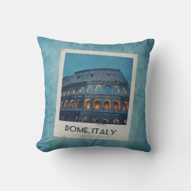 Coussin Roman Colosseum at Night (Recto)