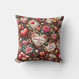 Coussin Romance intemporelle : un classique de la Saint-Va