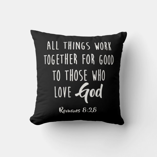 Coussin Romans 828 Toutes Les Choses Travaillent Ensemble  (Recto)