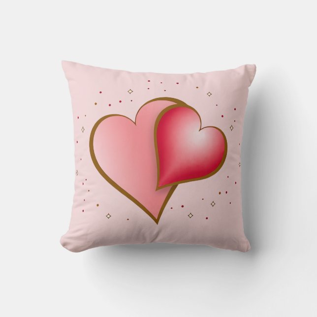 Coussin Romantic Hearts (Recto)