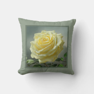 Coussin - romantique à fleurs, fleur rose, rose