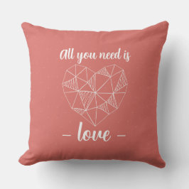 Coussin Romantique Personnalisé Saint-Valentin