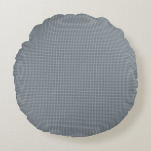 Coussin Rond à Carreaux Bleu Intemporel