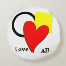 Coussin rond « Aimez toutes les formes et toutes l